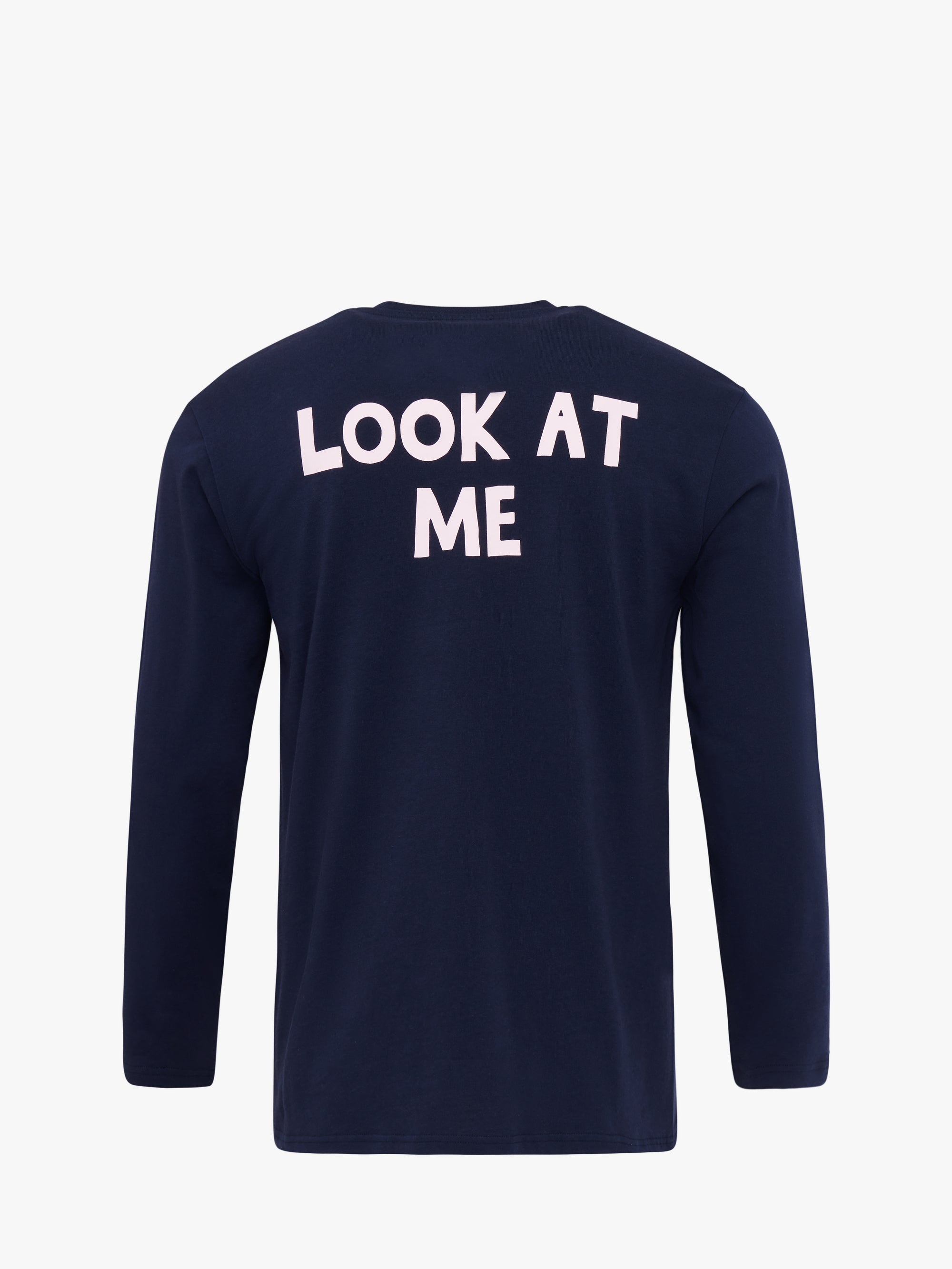 T-Shirt À Manches Longues Avec Imprimé Dans Le Dos Jwa - Dark Navy