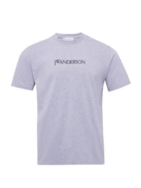 T-Shirt Avec Logo Brodé - Grey Melange