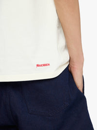 T-Shirt Avec Broderie Contrastée - Off White
