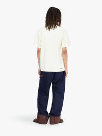 T-Shirt Avec Broderie Contrastée - Off White