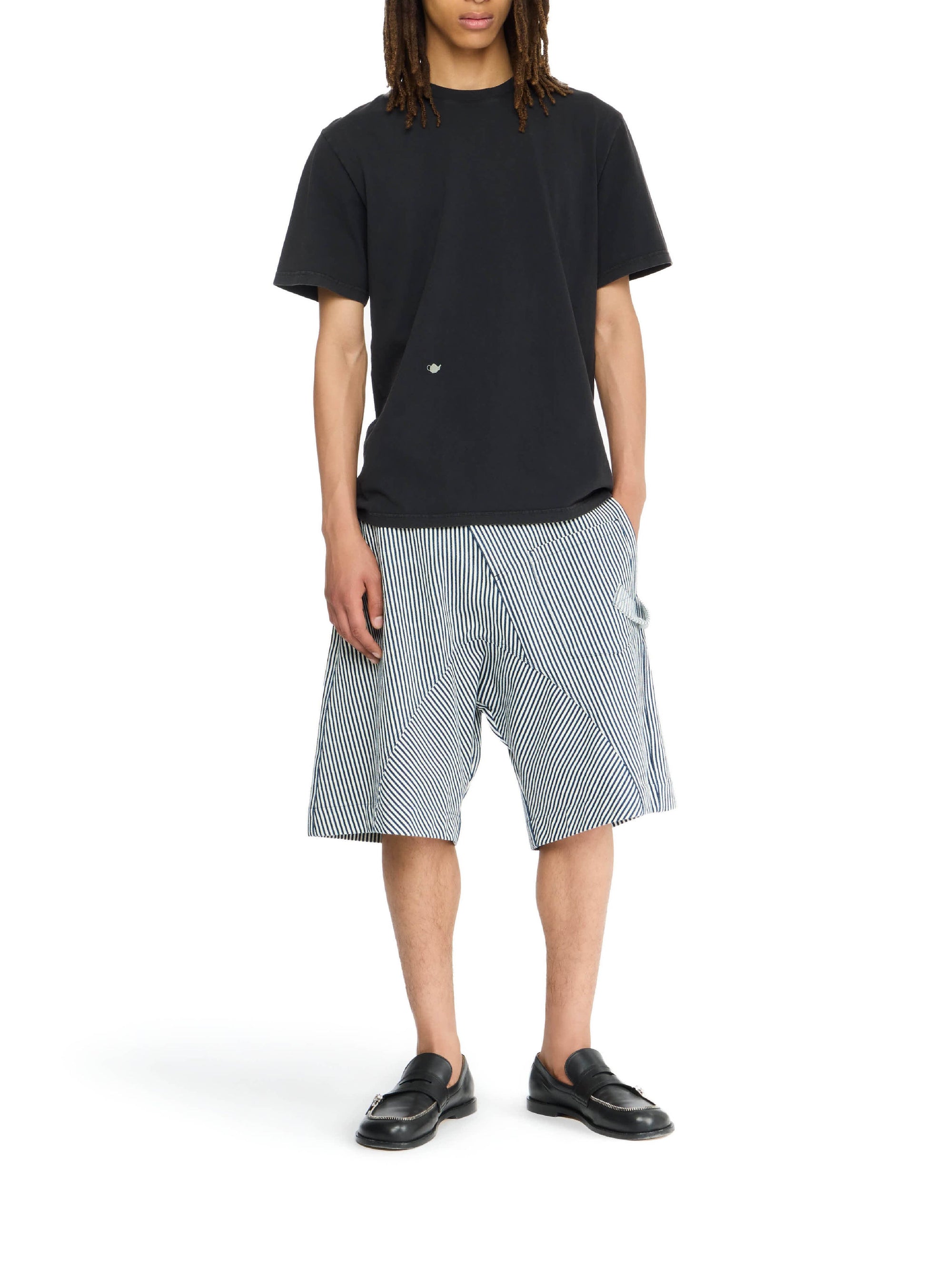 T-shirt à col rond - Washed Black