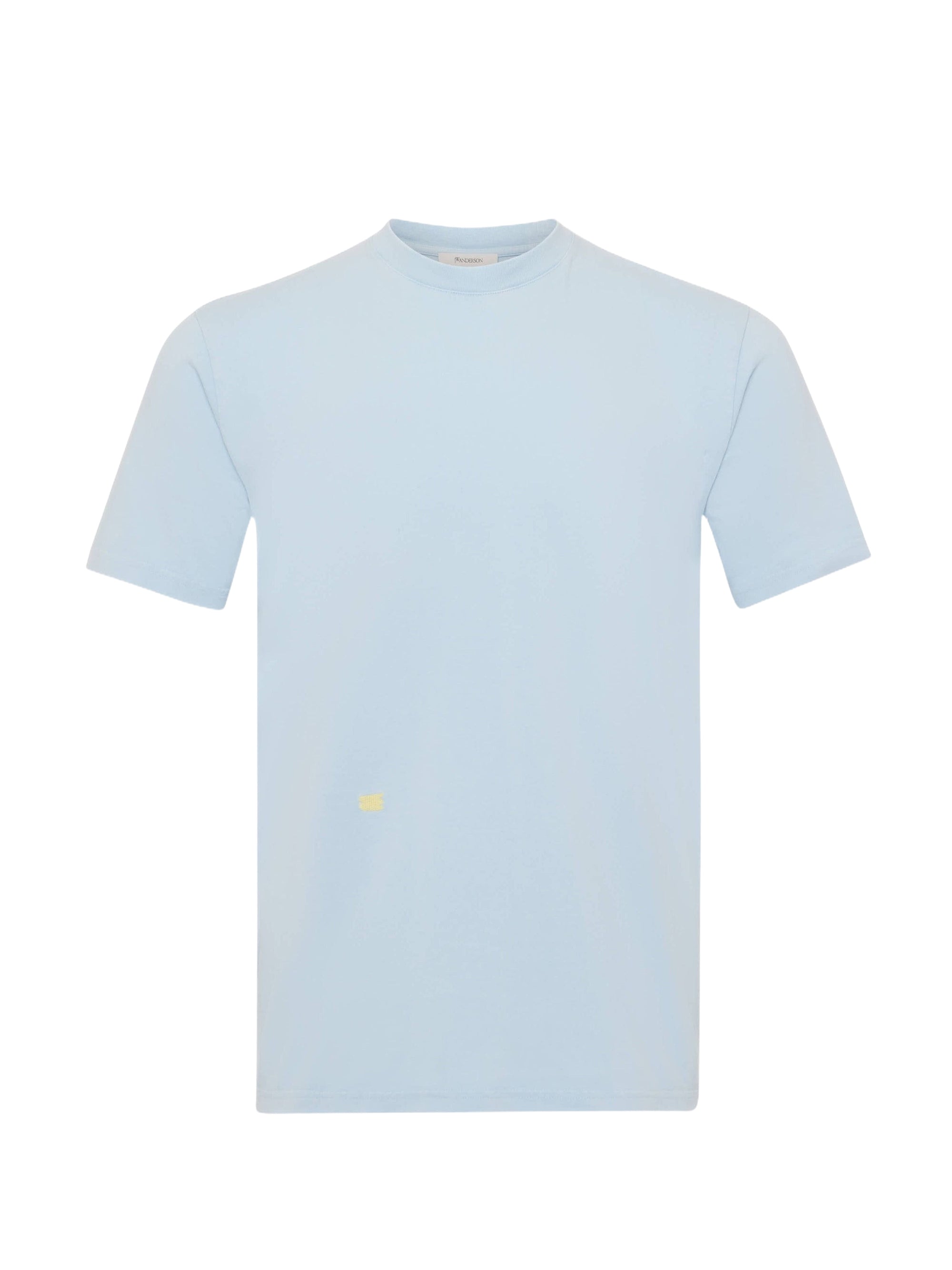 T-Shirt Avec Broderie Contrastée - Pale Blue