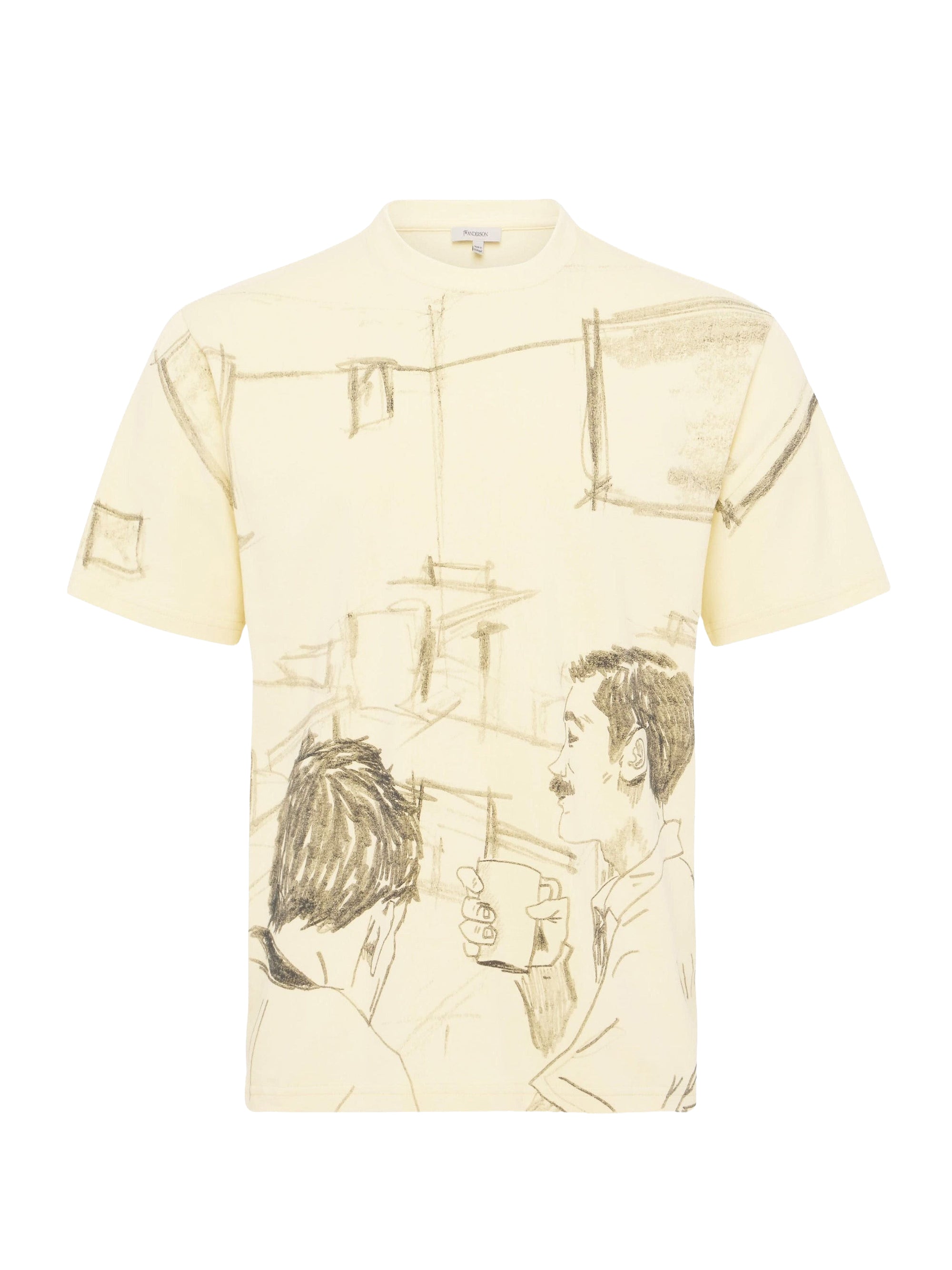 T-shirt classique à col ras du cou - Buttermilk