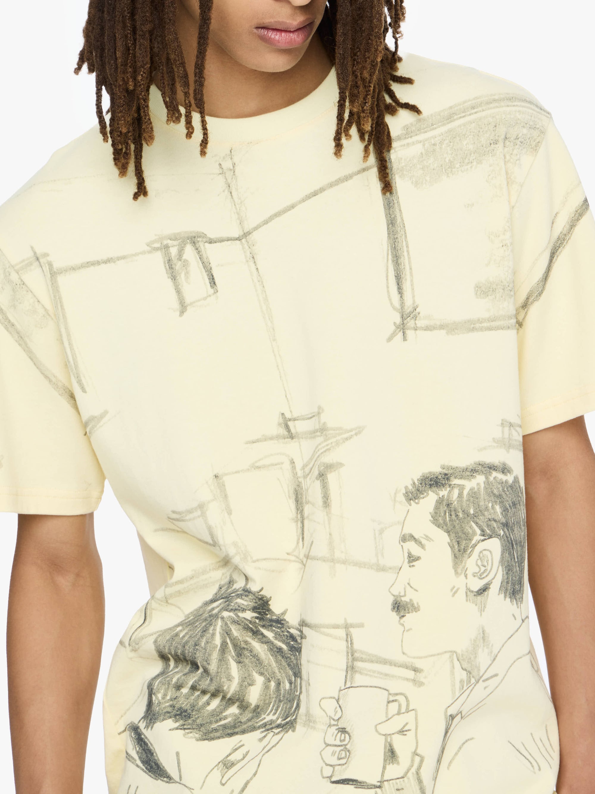 T-Shirt Imprimé Café - Buttermilk