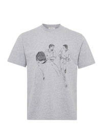 T-Shirt Imprimé Café - Mid Grey Melange