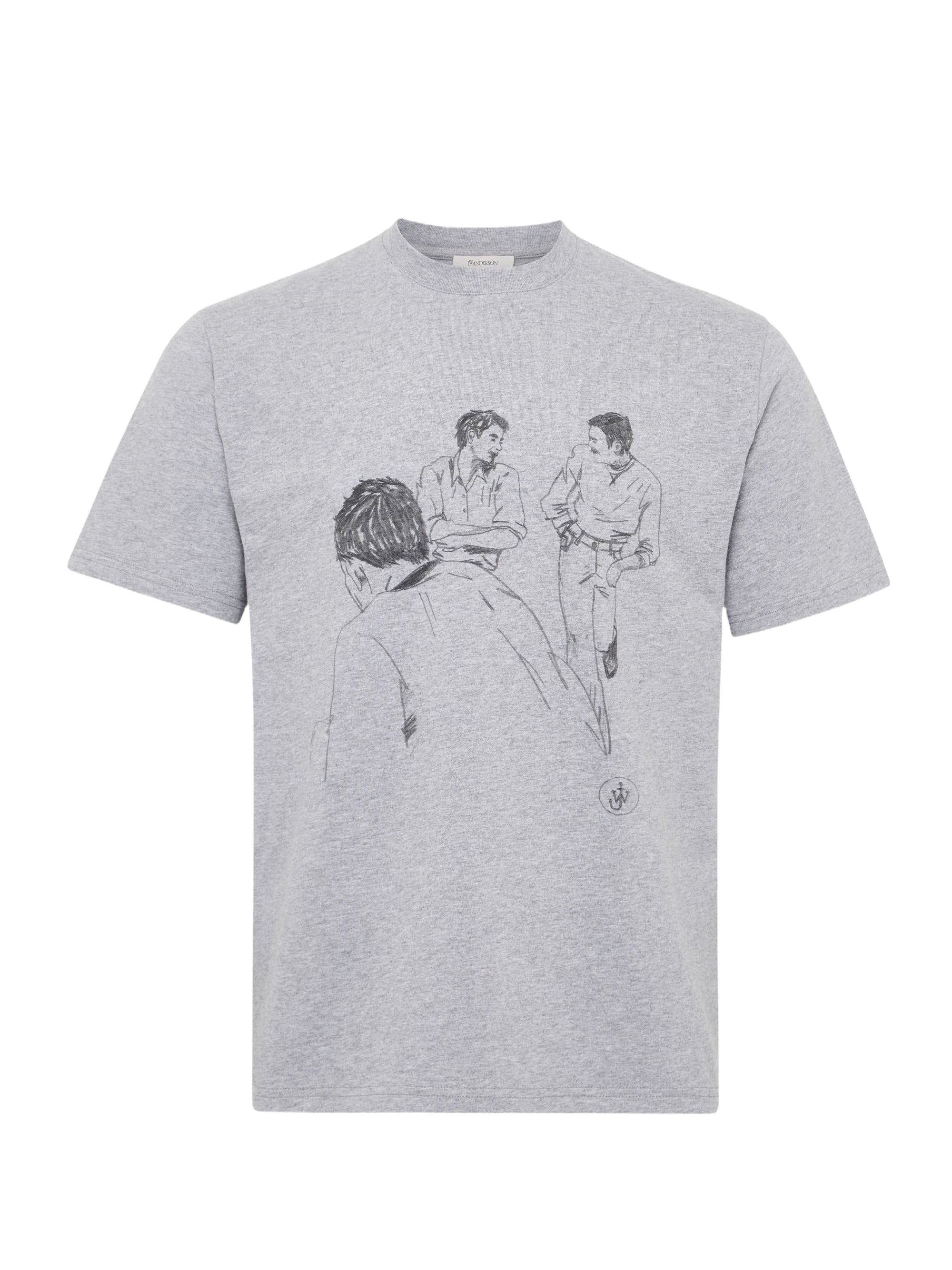 T-Shirt Imprimé Café - Mid Grey Melange
