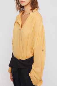 Blouse Juli coupe oversize en lin - Black