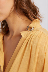 Blouse Juli coupe oversize en lin - Black