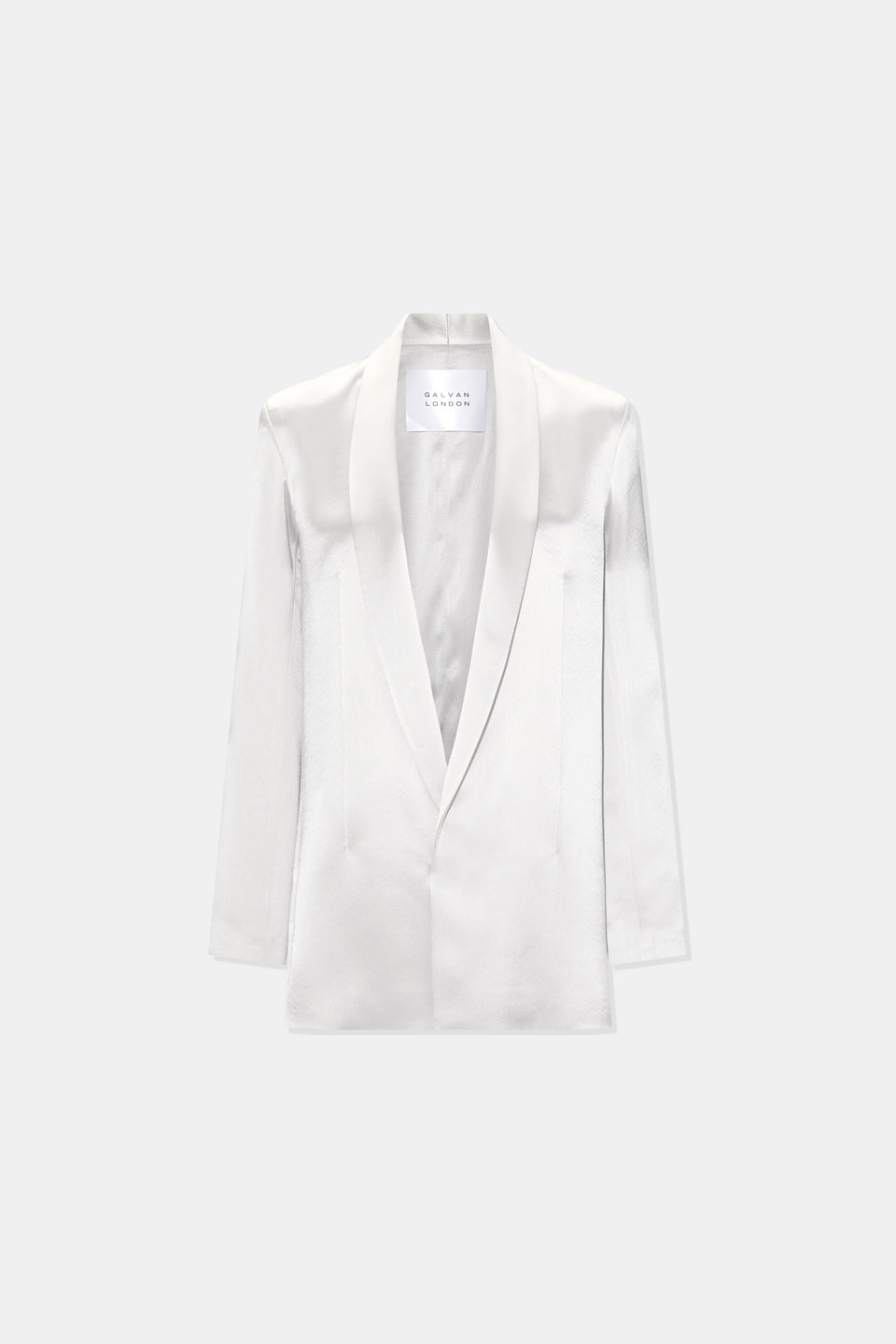 Julianne Satin Blazer - Platinum