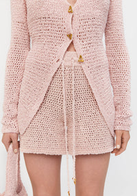 Short Juste en maille - Pale Rose