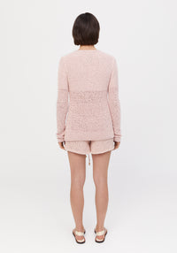 Short Juste en maille - Pale Rose
