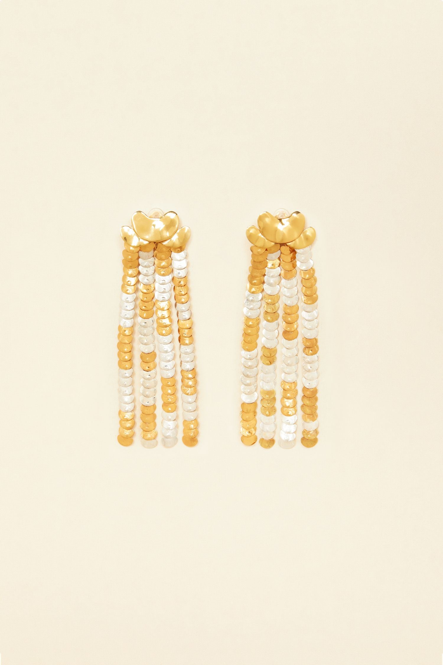 Two-tone earrings - Gold and Silver