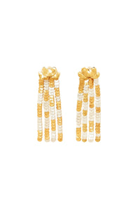 Boucles d’oreilles bicolores en laiton - Or & Argent