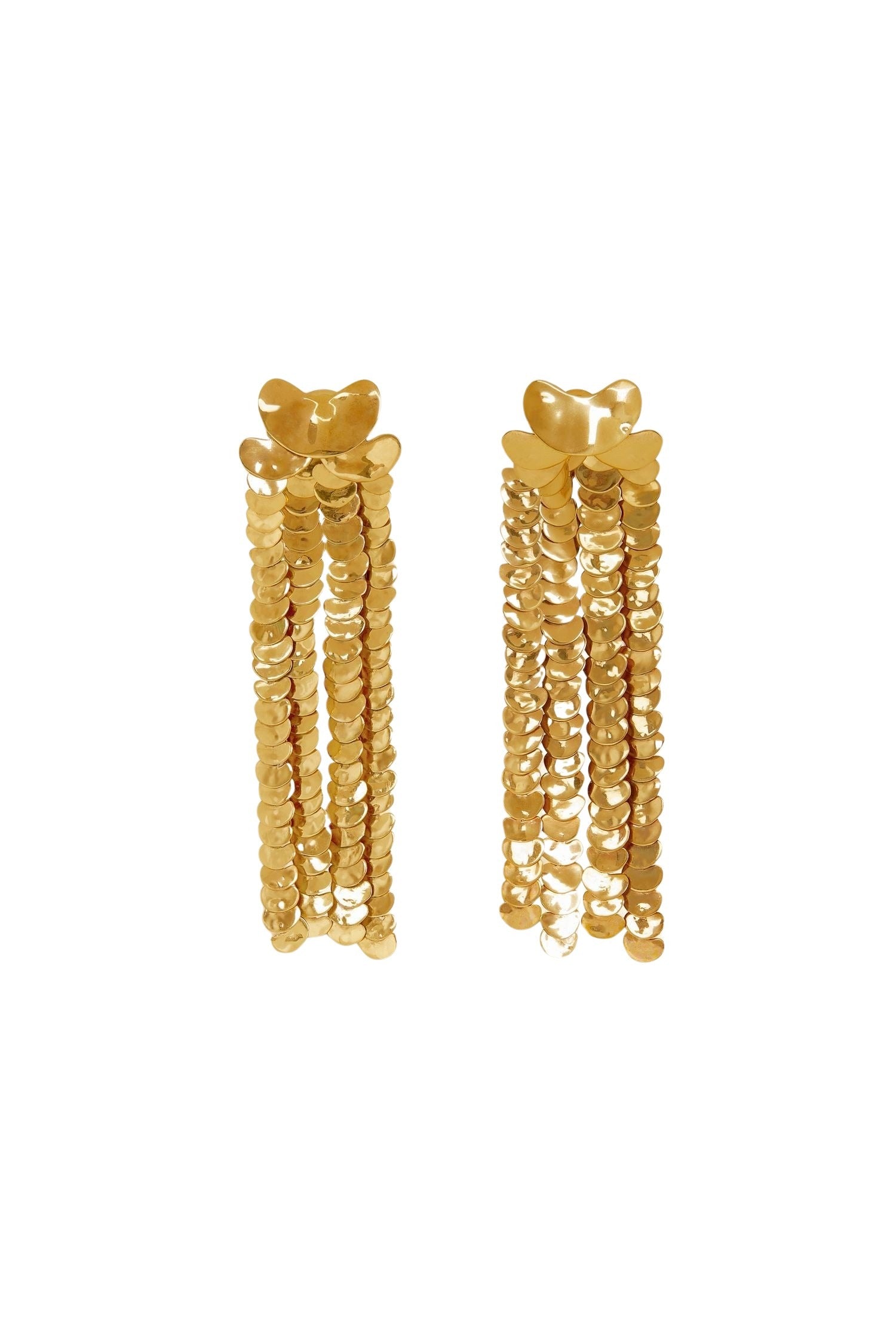 Boucles d’oreilles bicolores en laiton - Or