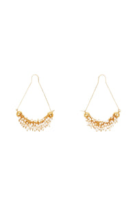 Gold and pearl earrings - Gold