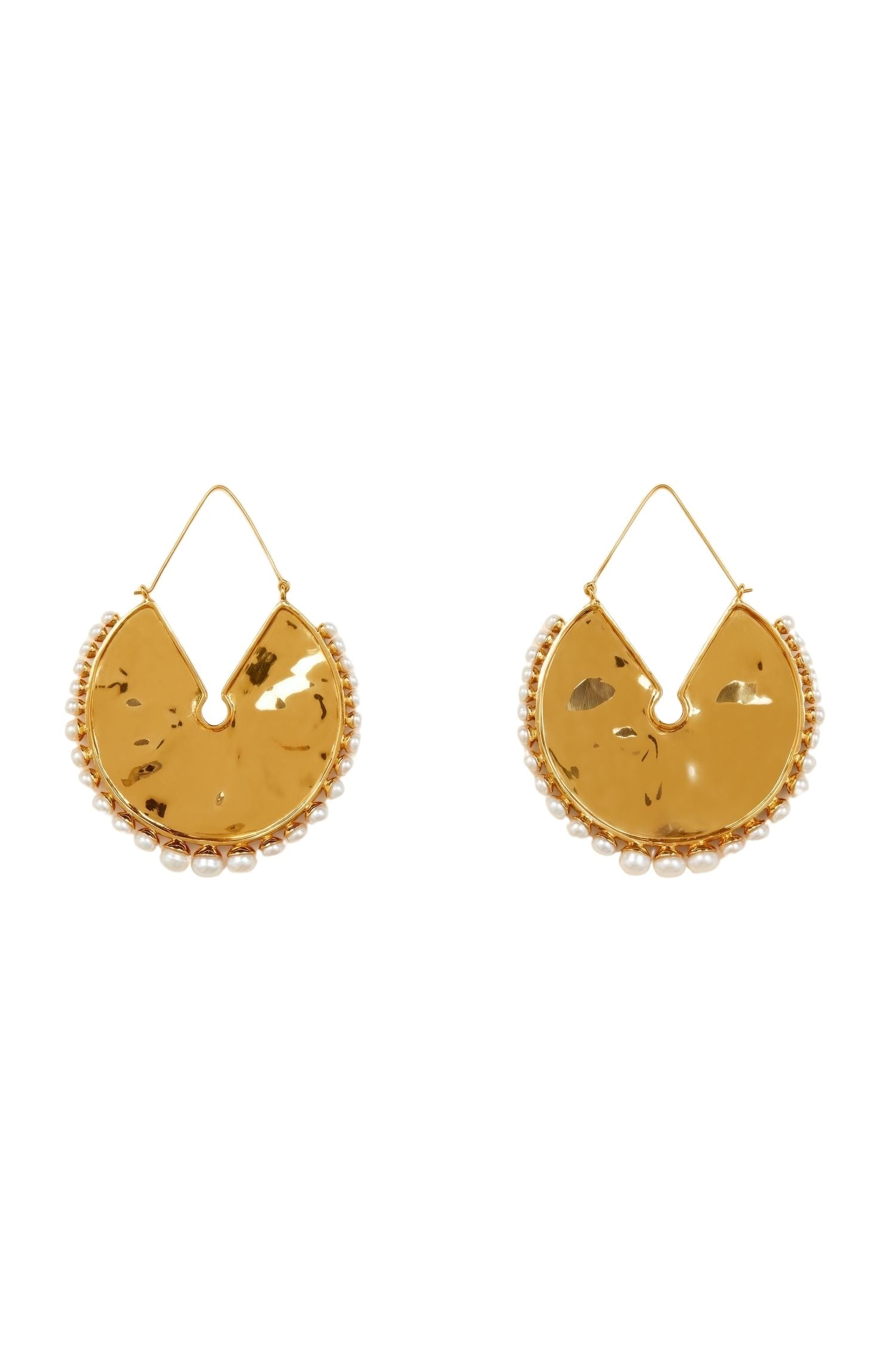 Boucles d’oreilles circulaires en laiton - Or