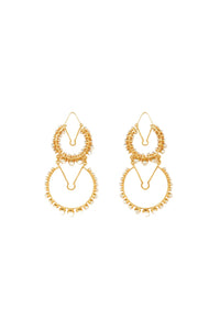 Doubles créoles en laiton - Or & Argent