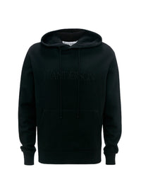 Sweat À Capuche Avec Logo Brodé - Black