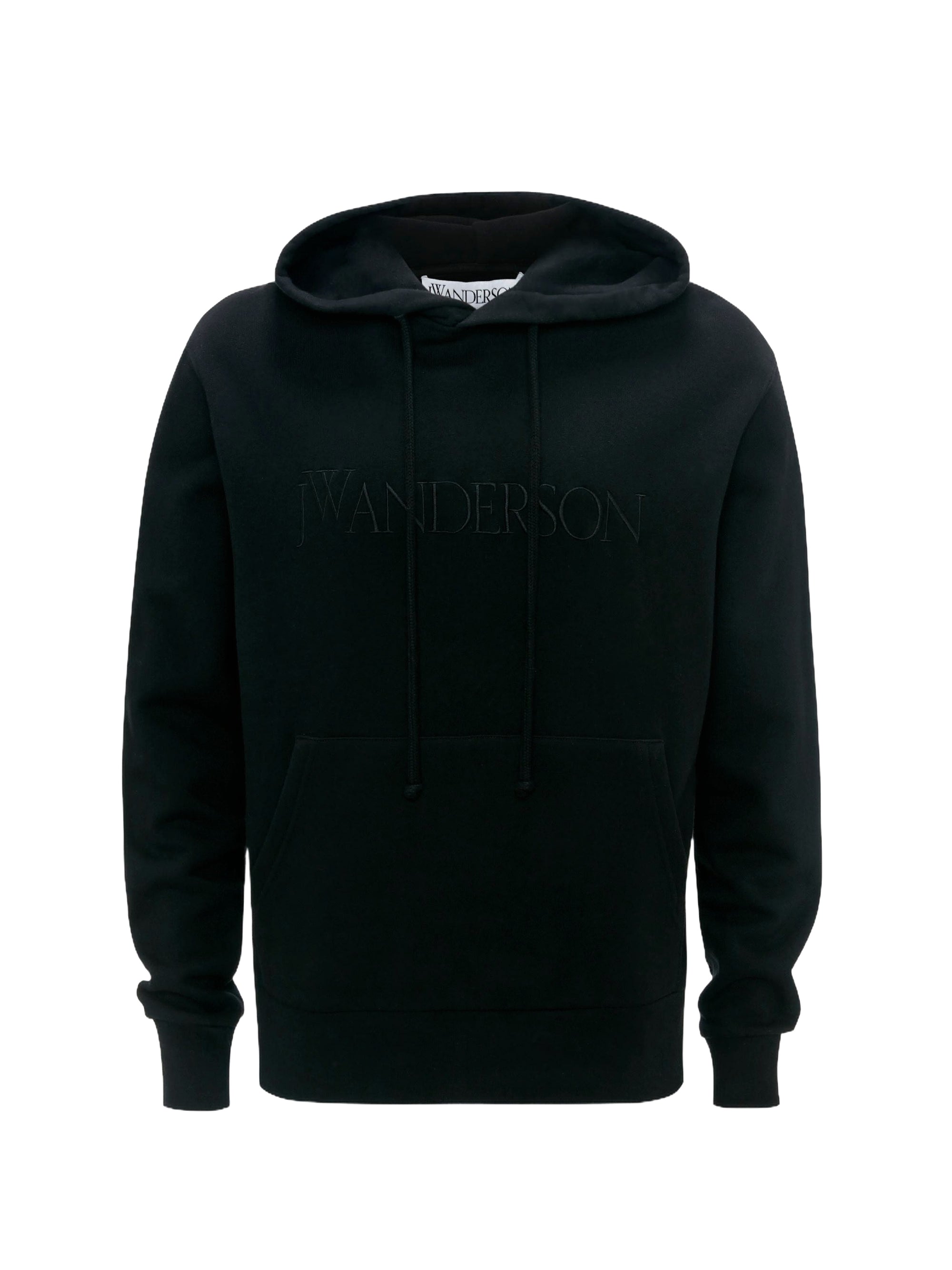 Sweat À Capuche Avec Logo Brodé - Black