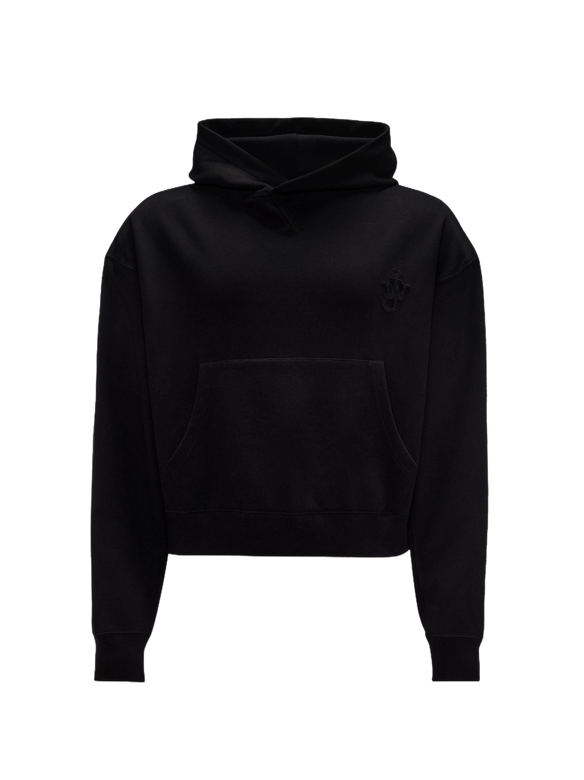 Sweat À Capuche Avec Logo Ancres - Black