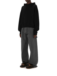 Sweatshirt à broderies ancres - Black