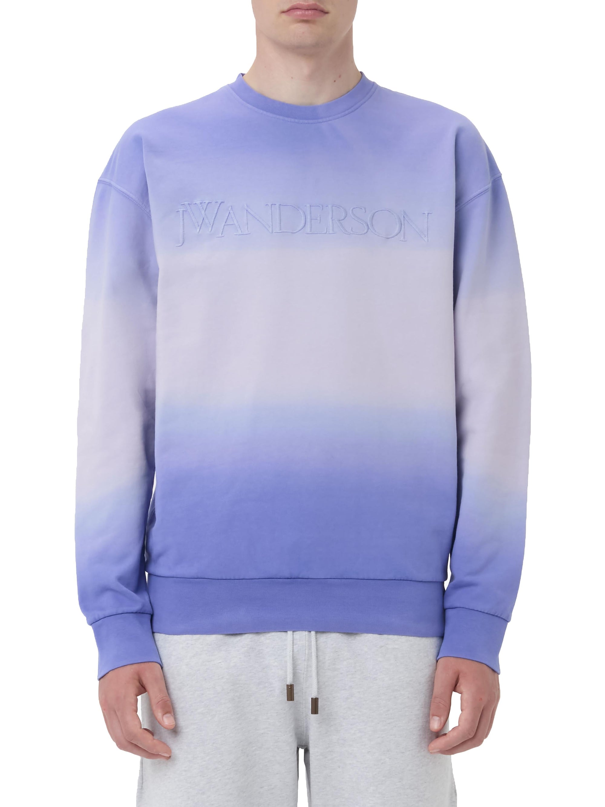Sweatshirt dégradé logo brodé - Lavender