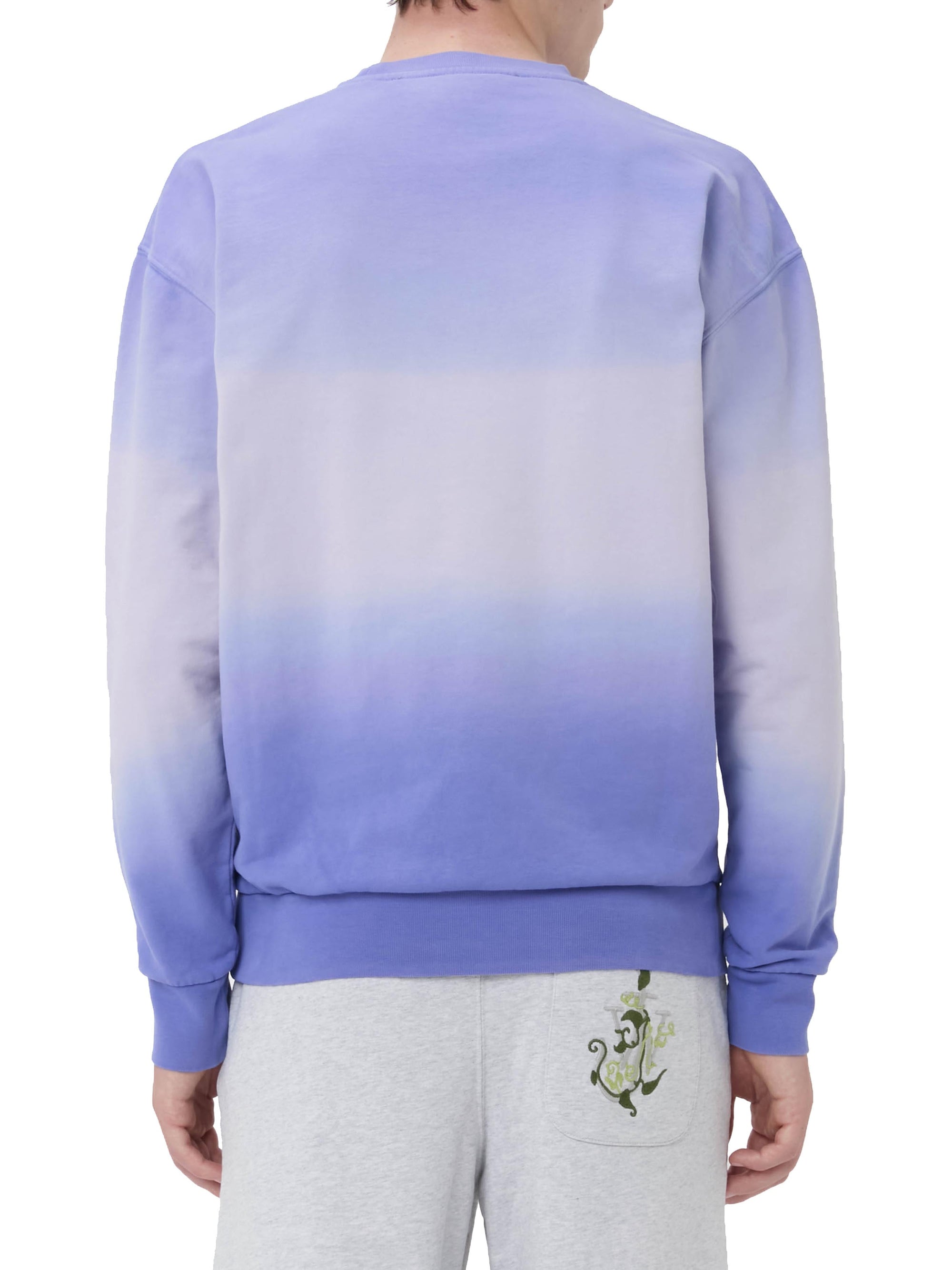 Sweatshirt dégradé logo brodé - Lavender