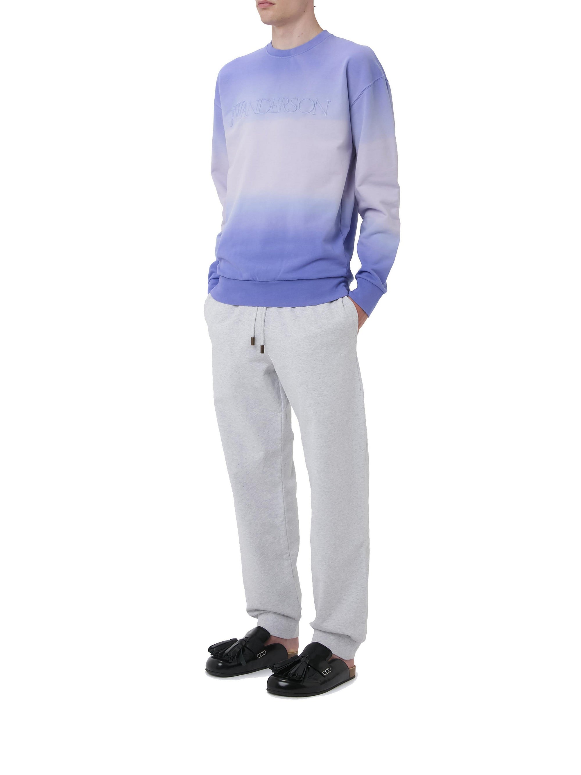 Sweatshirt dégradé logo brodé - Lavender