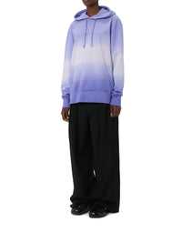 Sweat à capuche tie and dye avec logo brodé - Lavender