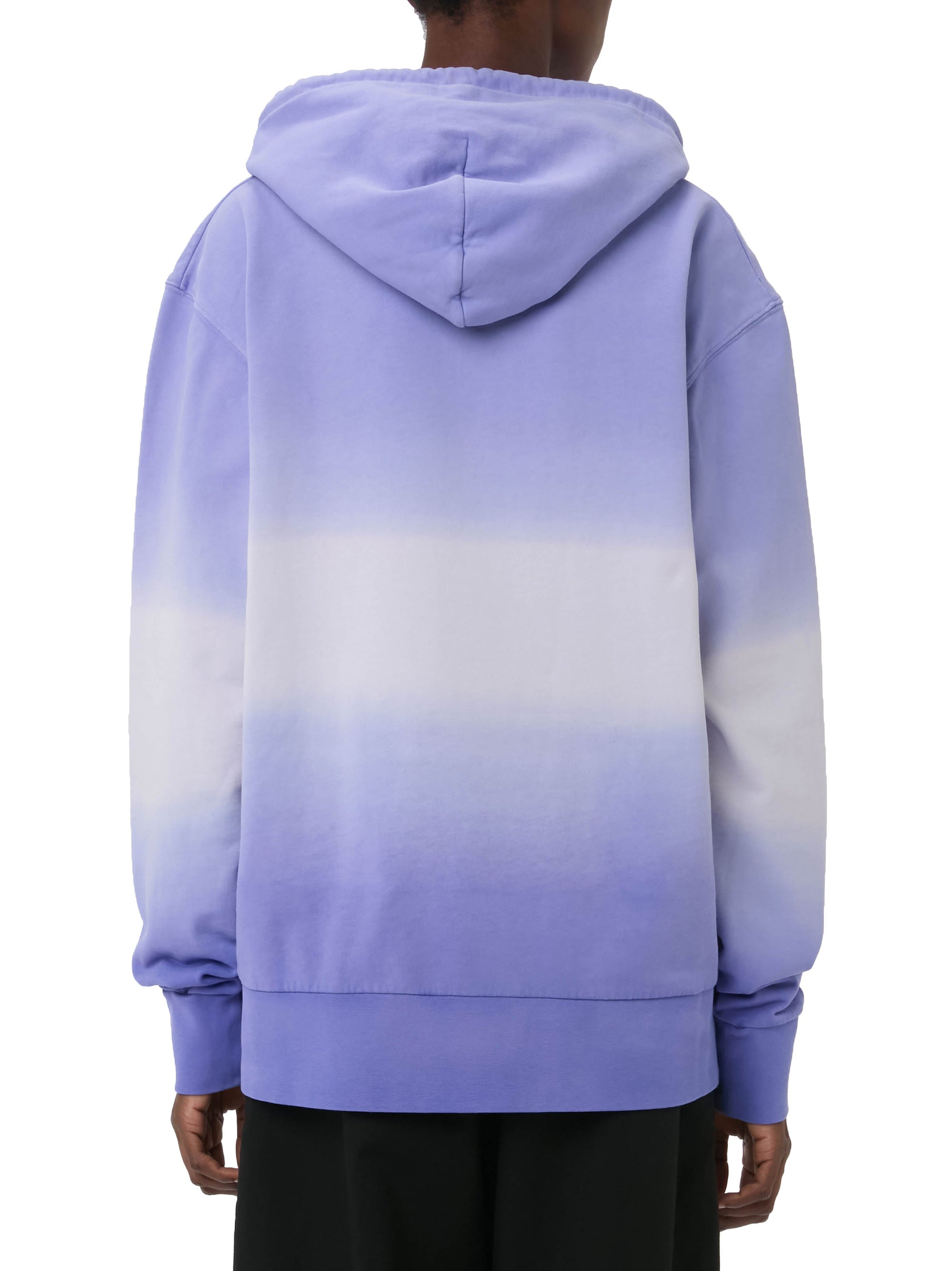 Sweat à capuche tie and dye avec logo brodé - Lavender