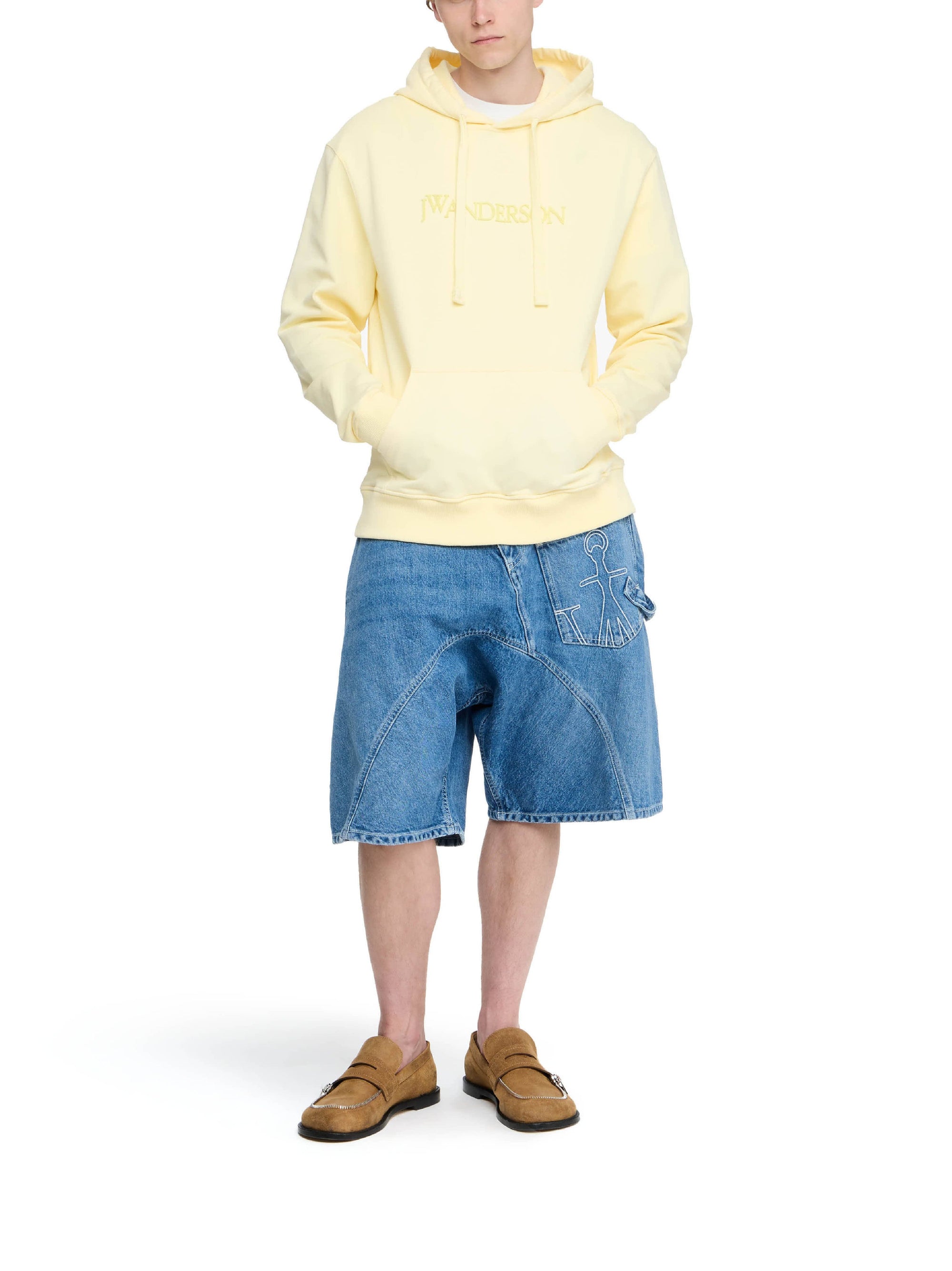 Sweatshirt à logo brodé - Buttermilk