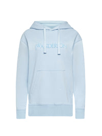 Sweat À Capuche Avec Logo Brodé - Pale Blue