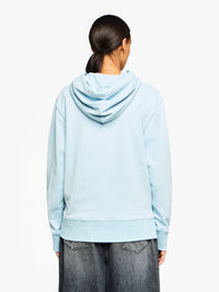 Sweat À Capuche Avec Logo Brodé - Pale Blue