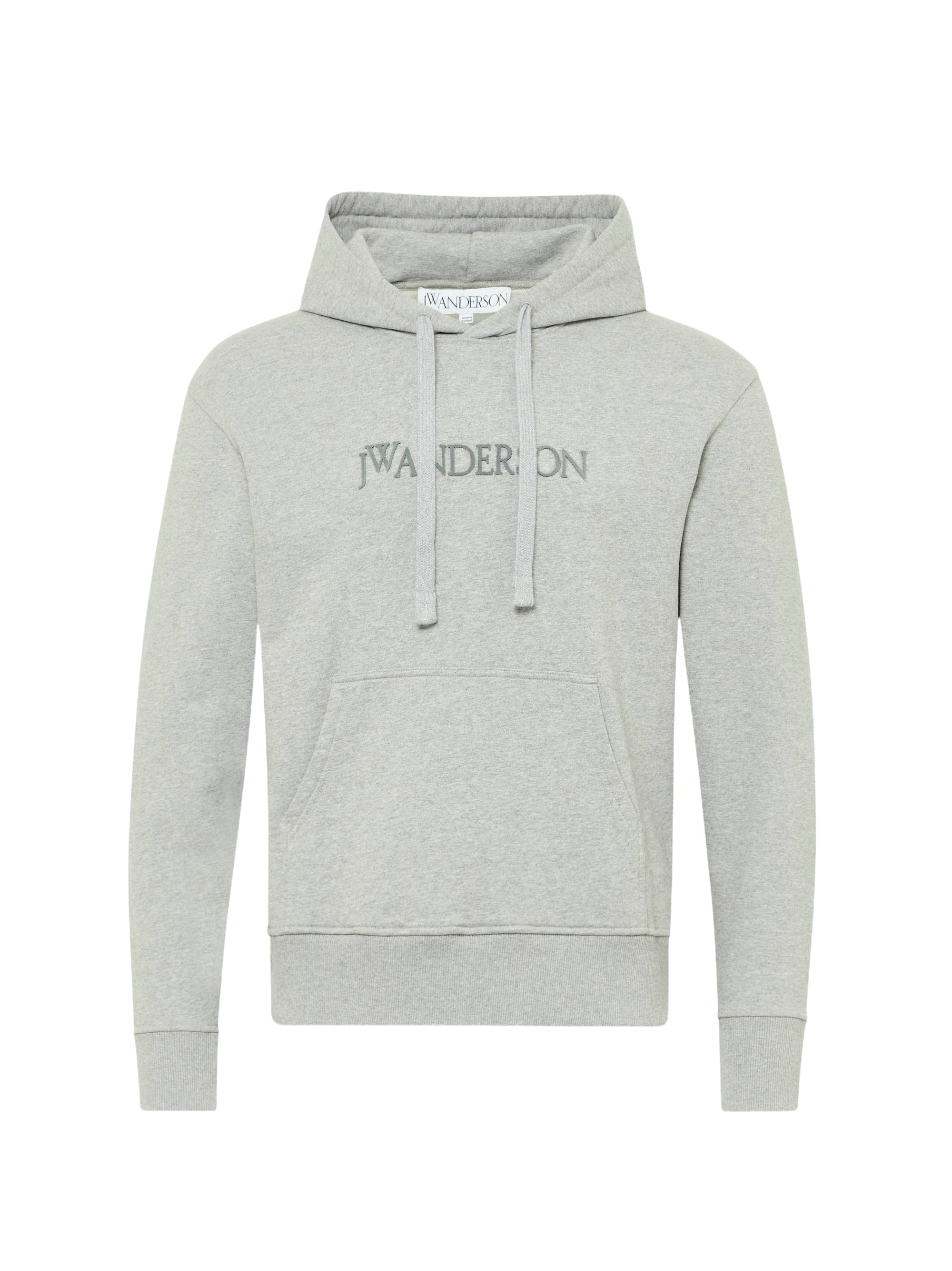 Sweat À Capuche Avec Logo Brodé - Grey Melange