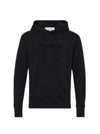 Sweat À Capuche Avec Logo Brodé - Black