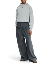 Sweatshirt avec broderies ancres - Grey Melange
