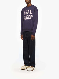 Sweat-Shirt Imprimé Real Sleep - Dark Navy