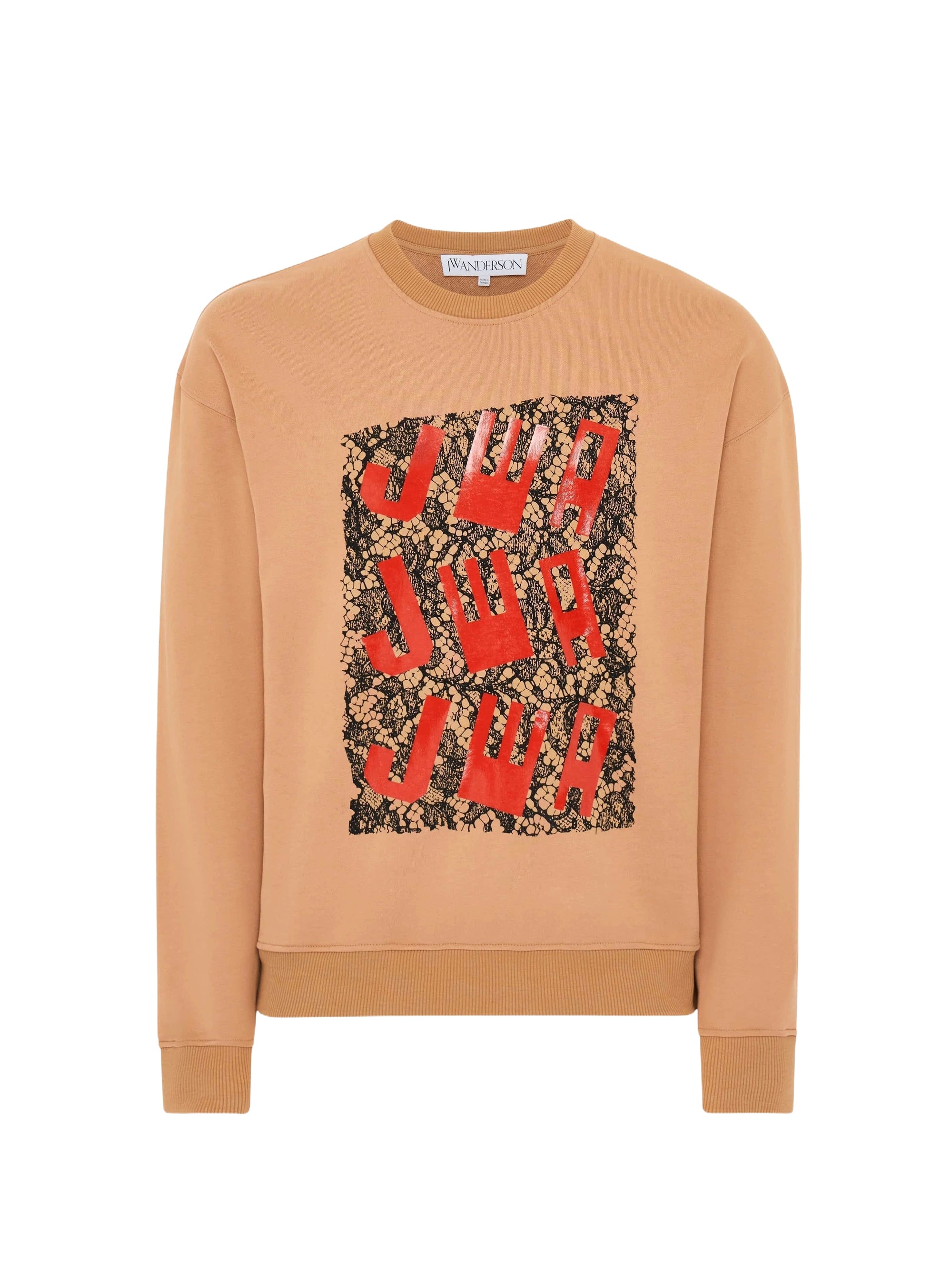 Pull à détails en dentelle - Beige