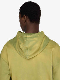 Sweat À Capuche Avec Logo Vieilli - Olive