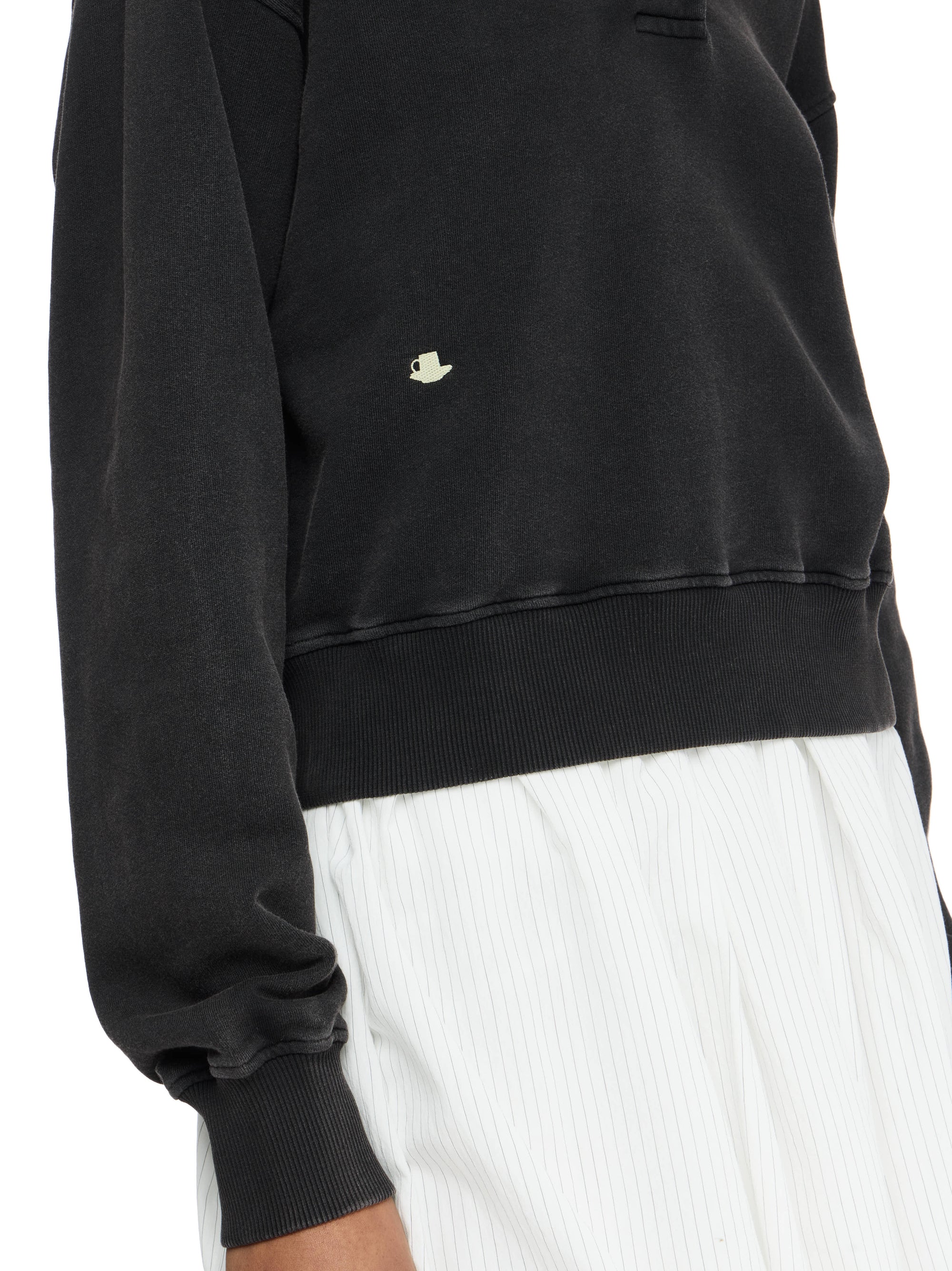 Sweat-Shirt Polo - Washed Black