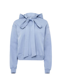 Sweat À Capuche Avec Noeud - Steel Blue