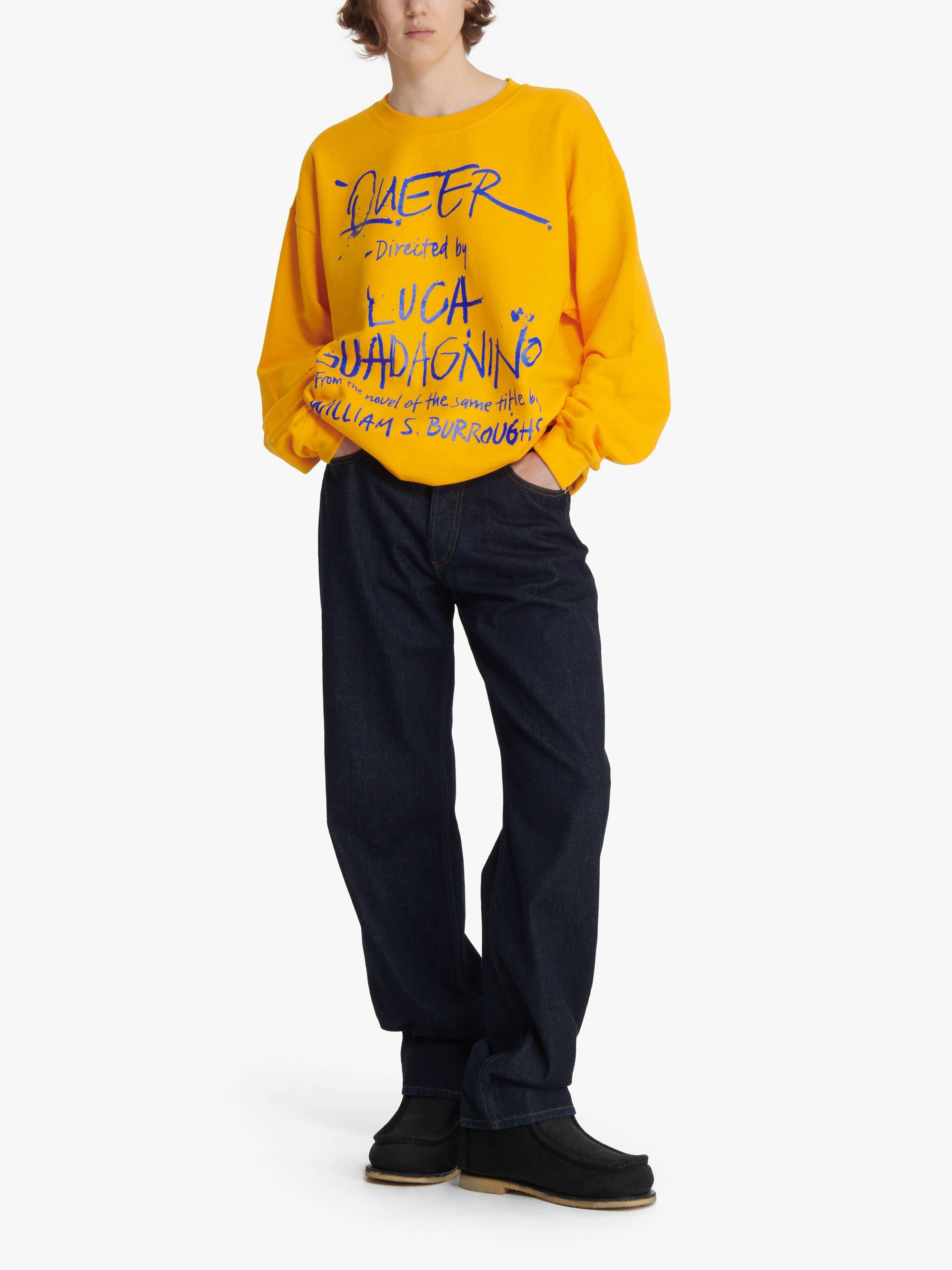 Sweat-Shirt Avec Inscription Queer - Gold