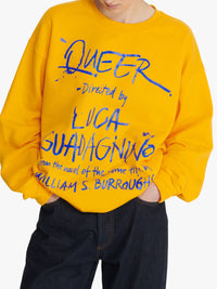 Sweat-Shirt Avec Inscription Queer - Gold