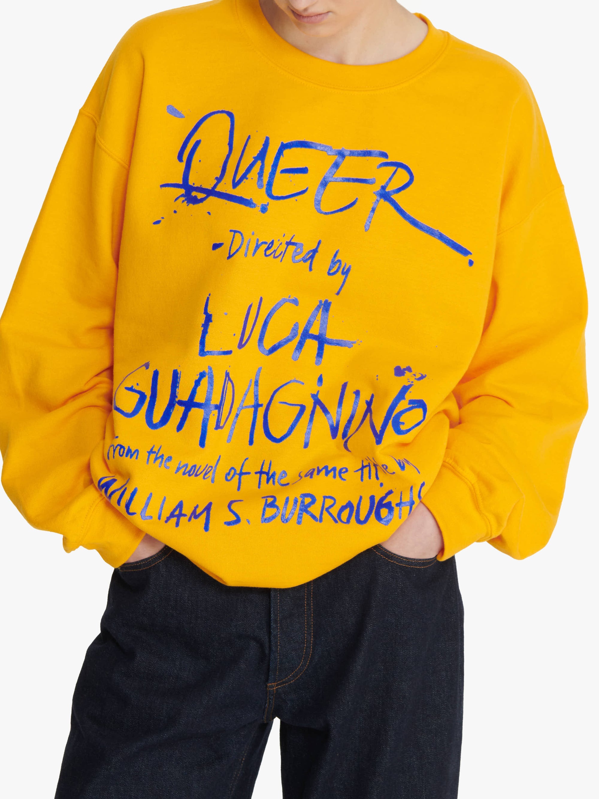 Sweat-Shirt Avec Inscription Queer - Gold