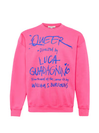Sweat-Shirt Avec Inscription Queer - Bright Pink