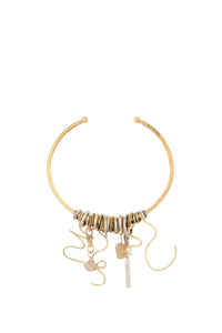 Collier chocker Mad en laiton Upcyclé unisex - Gold