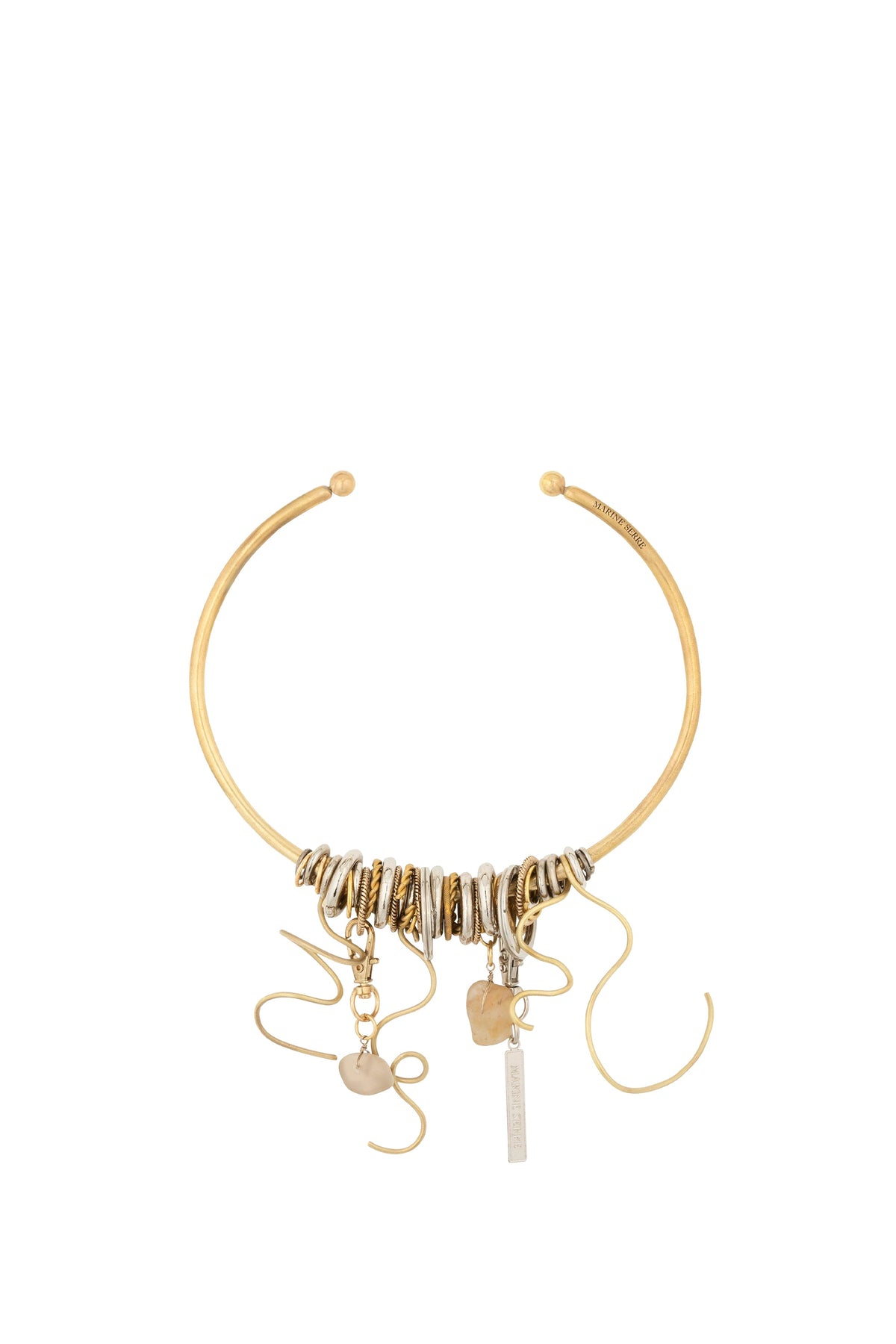 Collier chocker Mad en laiton Upcyclé unisex - Gold