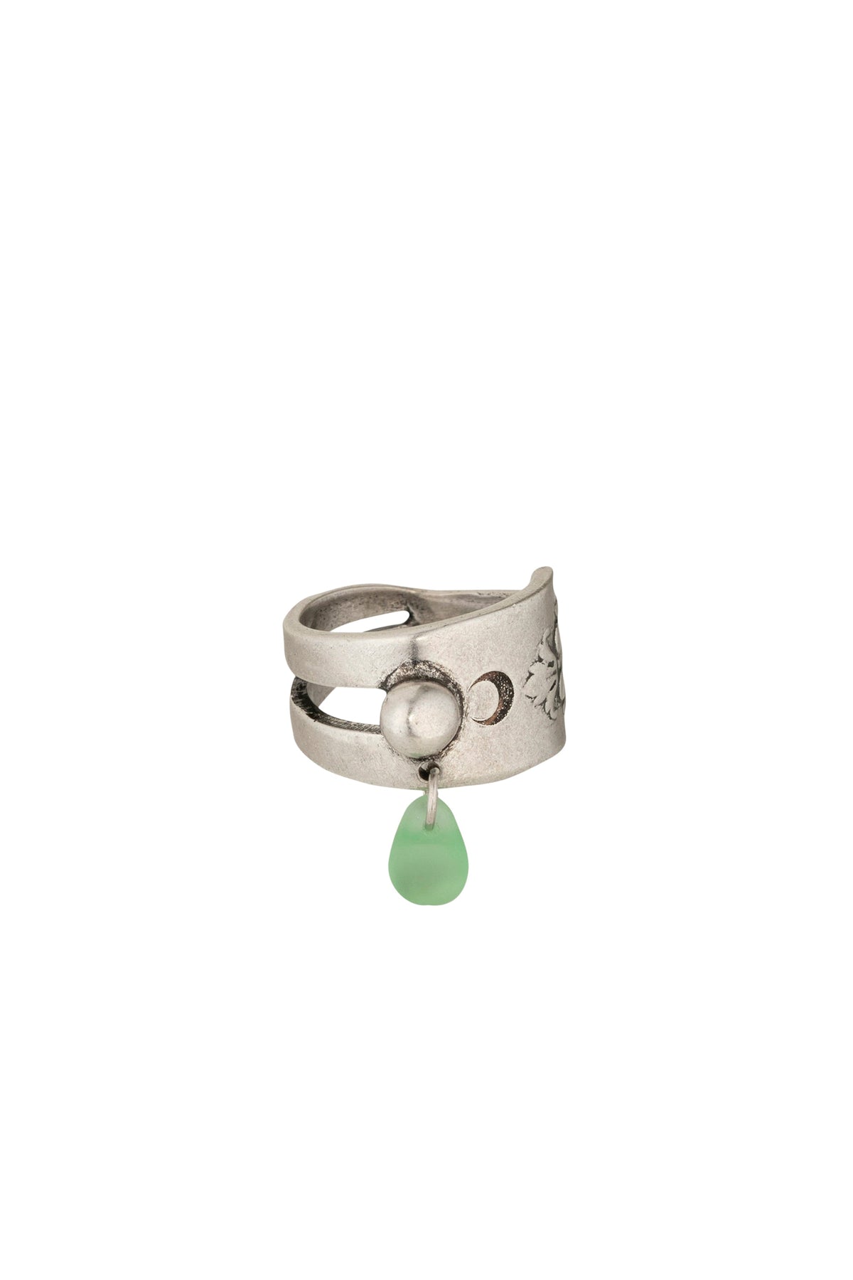 Bague en laiton Upcyclée unisex - Silver
