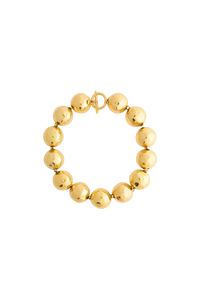 Collier à boules martelées en laiton - Or