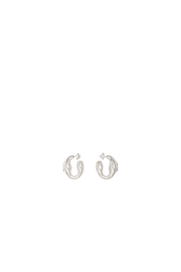 Boucles d’oreilles chevalière en laiton - Silver